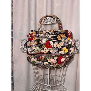 Vintage Retired Rare Vera Bradley Women's Cotton Multi-Compartment Shoulder Bag